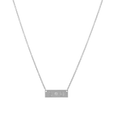 Diamond Letter Nameplate Necklace