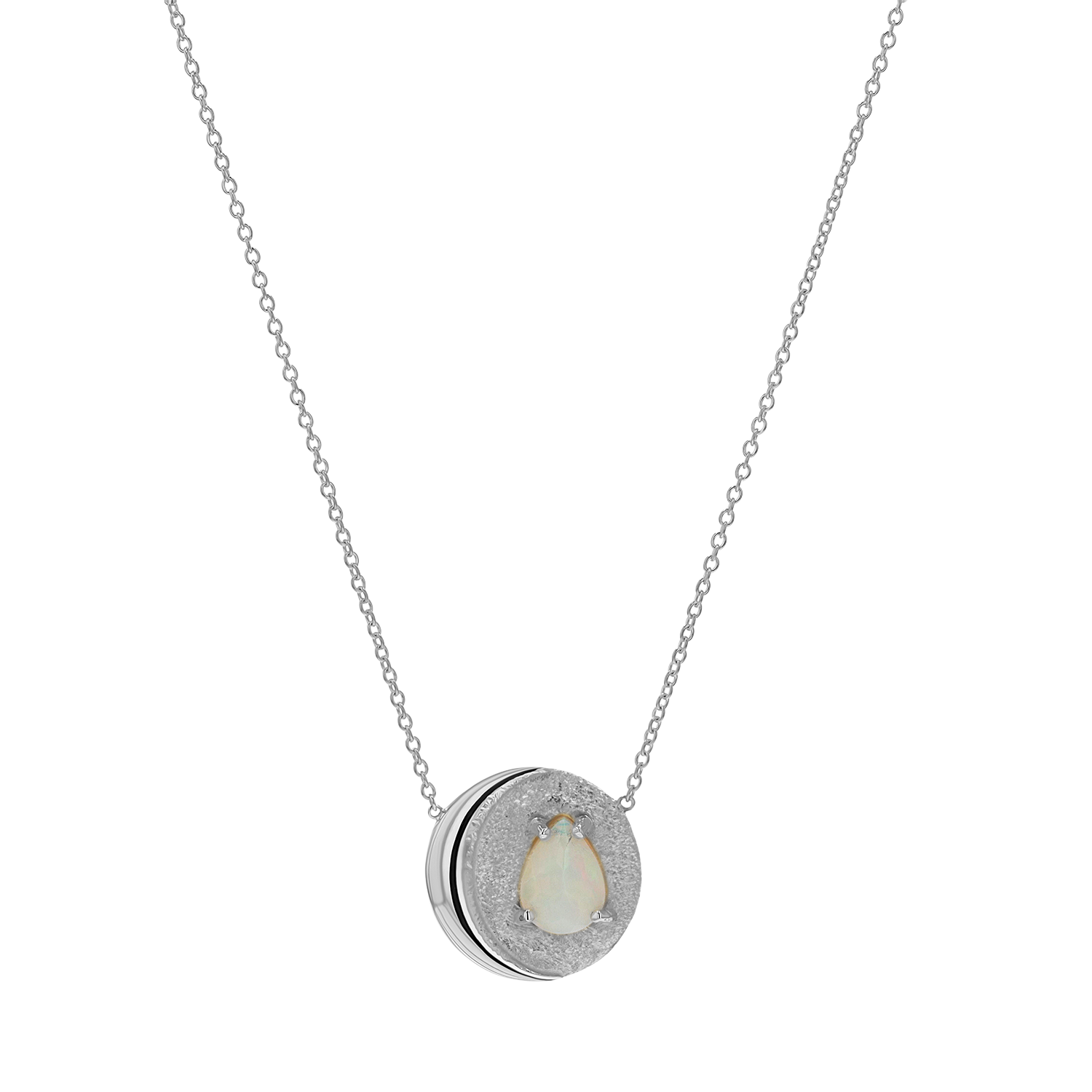 Opal Moon Necklace