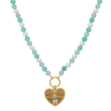 Pearl Aqua Connector Chain Necklace