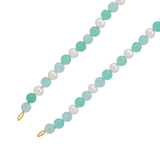 Pearl Aqua Connector Chain Necklace