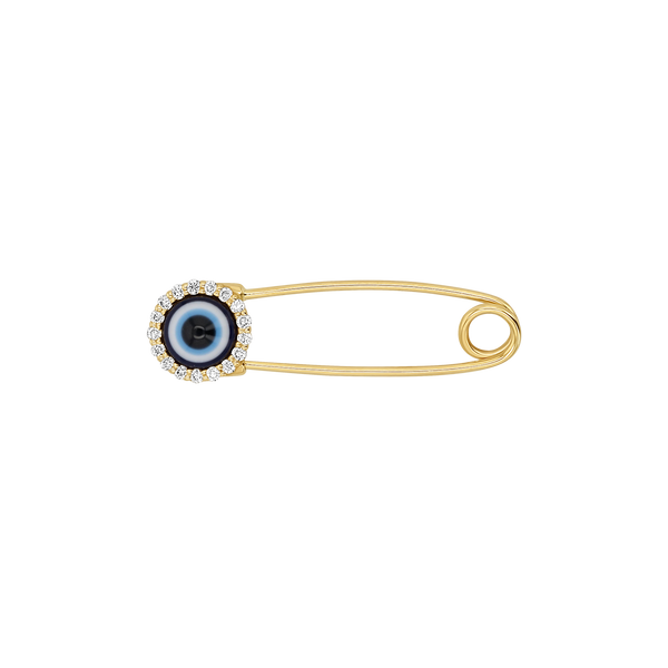 Gold Safety Pin  Solid 14K Gold Charm – Cut + Clarity