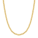 4mm Gold Bead Ball Necklace