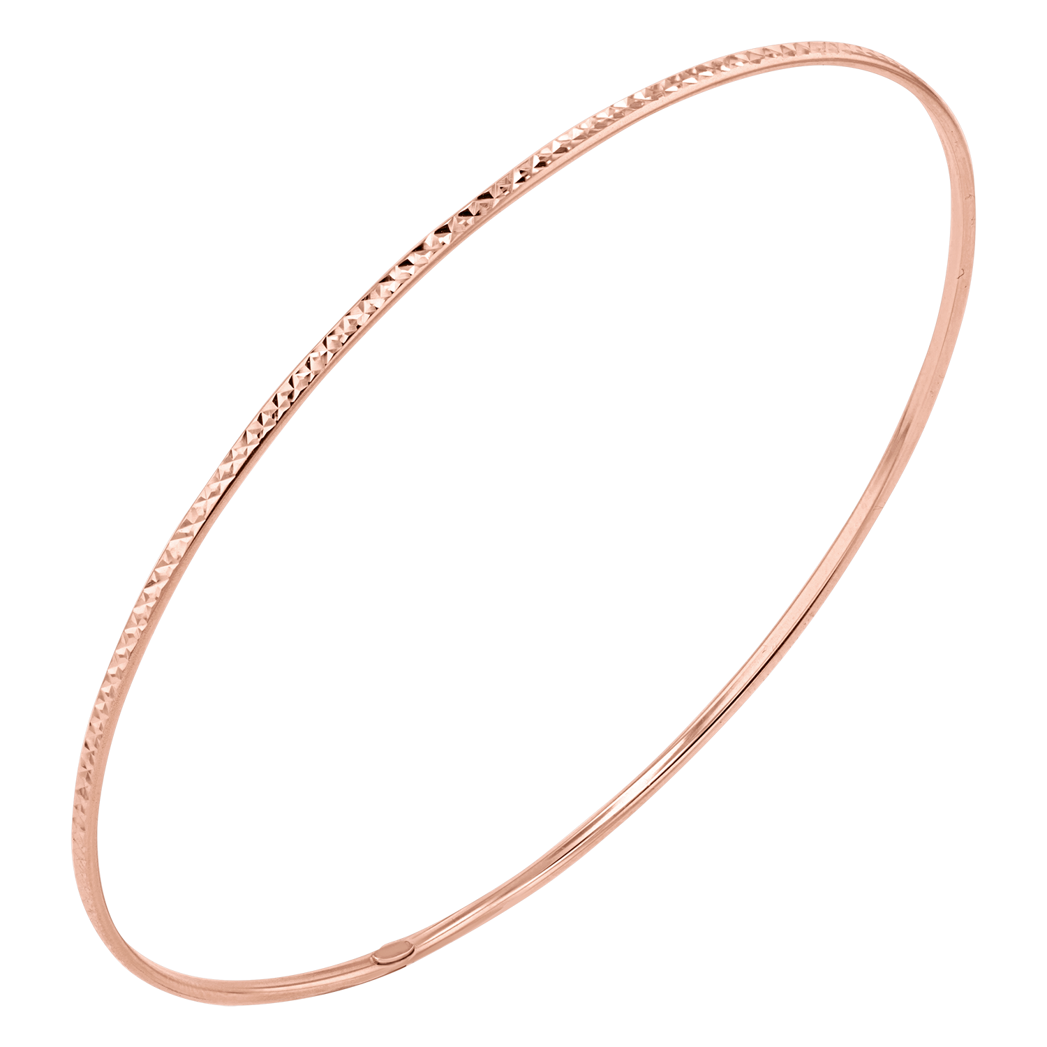 Diamond Cut Wire Bangle