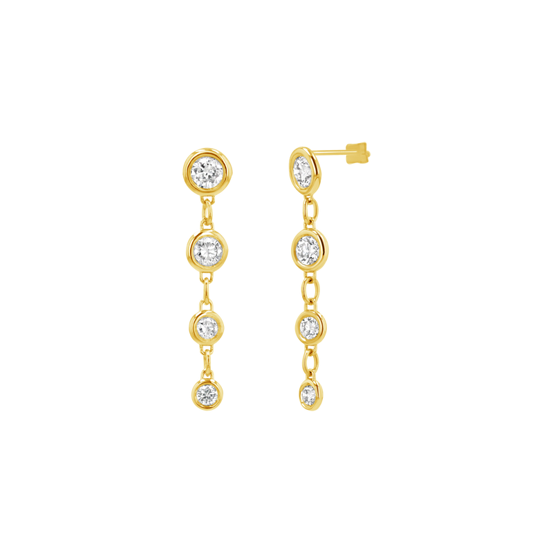 Classic Diamond Drop Earrings