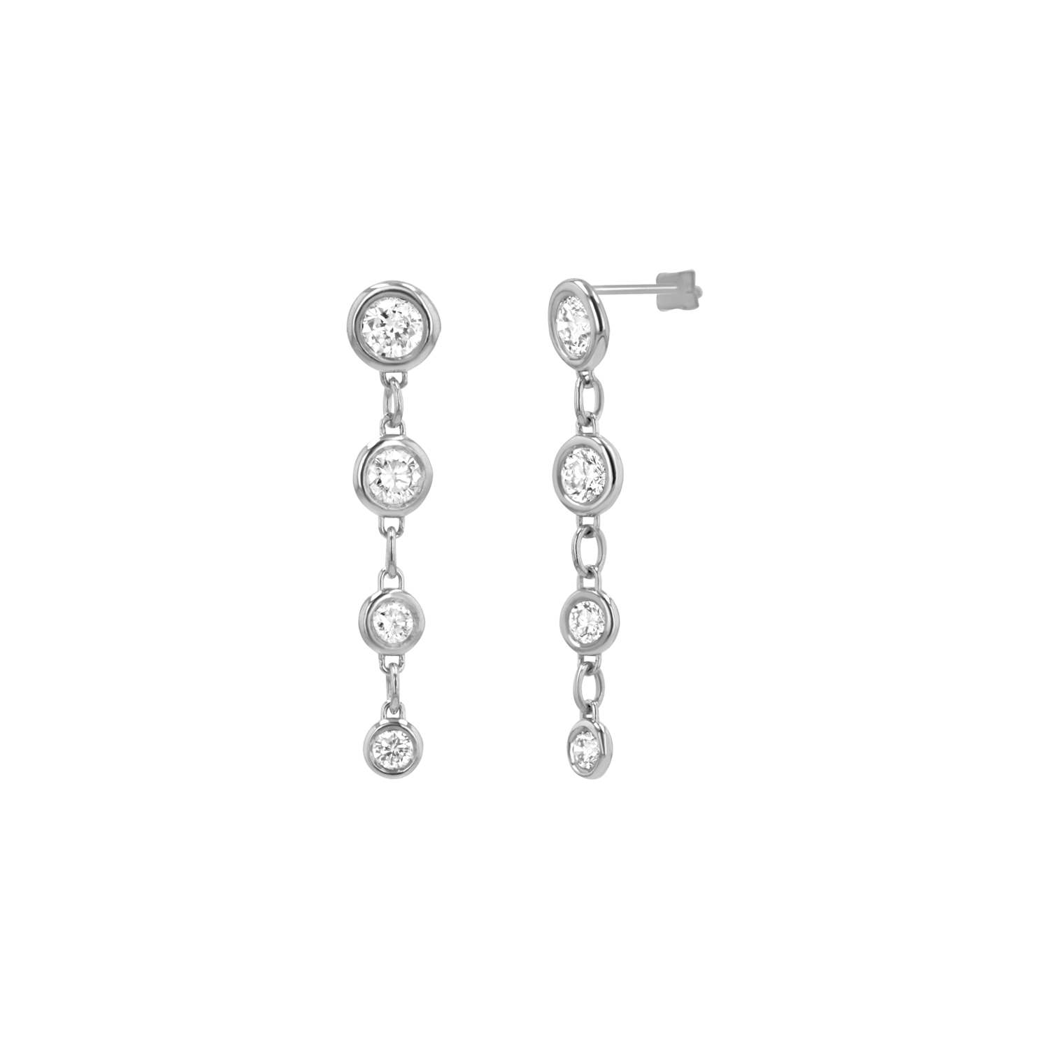 Classic Diamond Drop Earrings