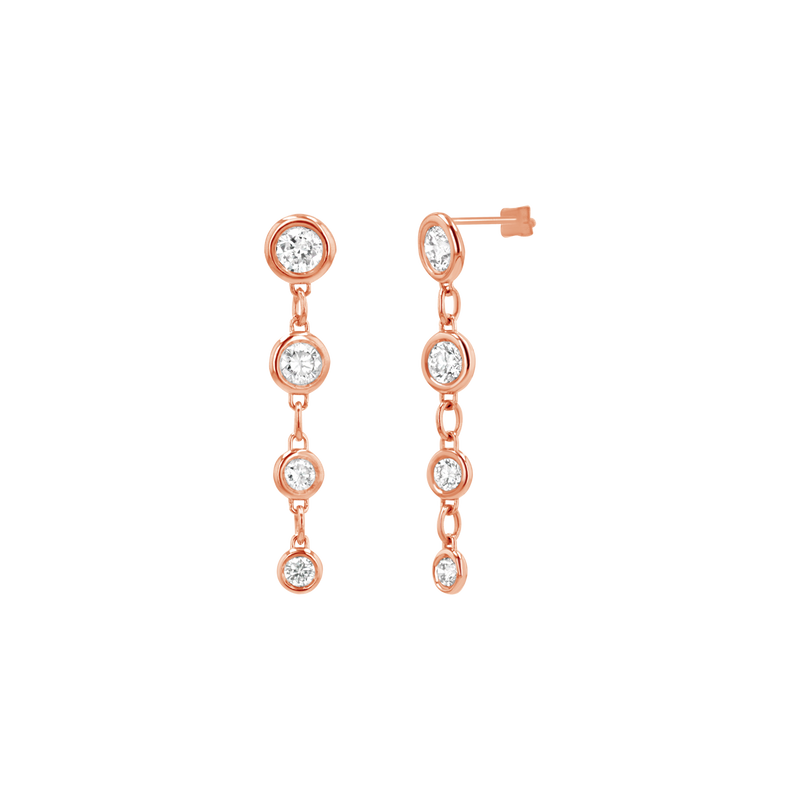 Classic Diamond Drop Earrings