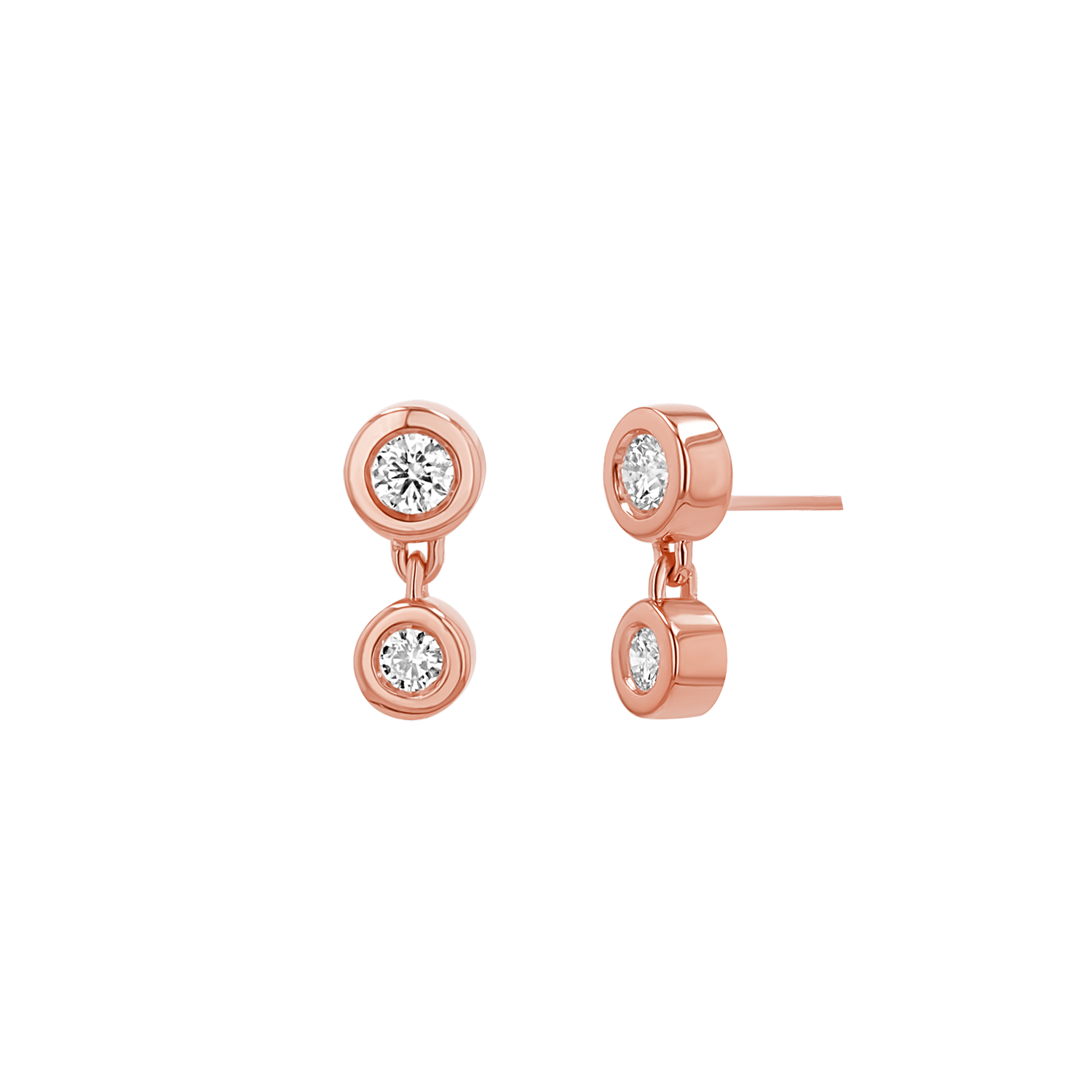 Linked Diamond Duo Studs