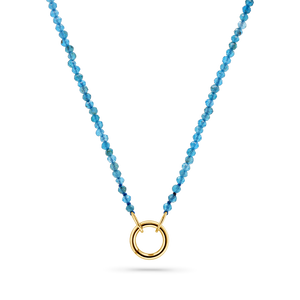 Blue Apatite Connector Necklace