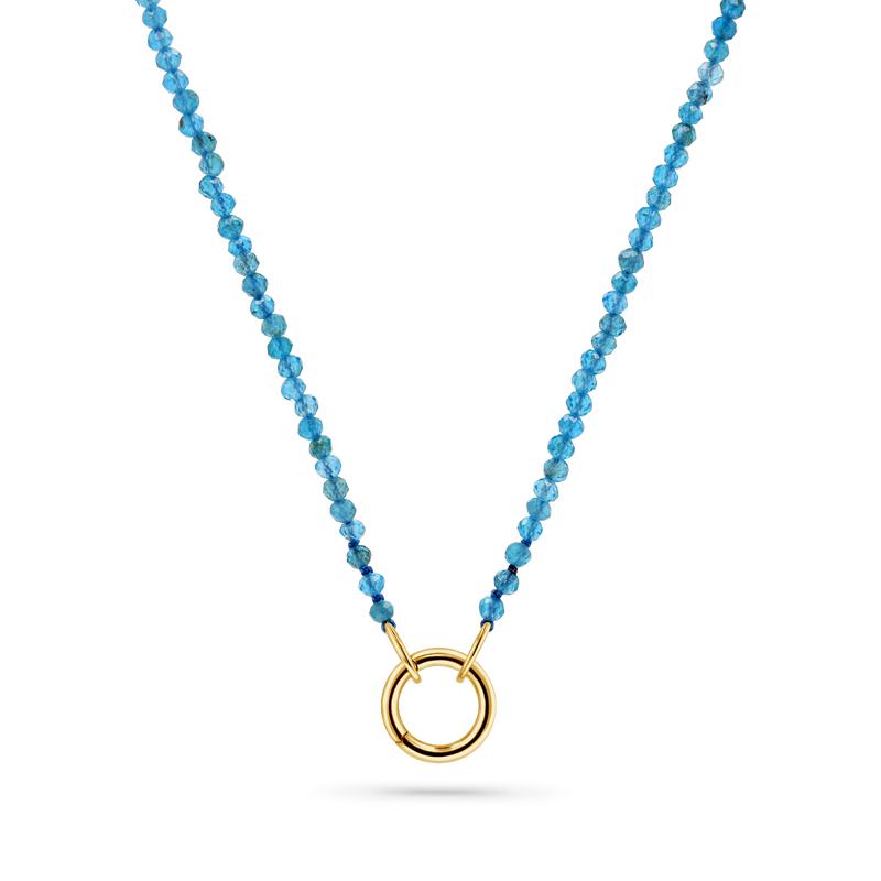 Blue Apatite Connector Necklace