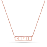 Customizable Cut-Out Name Necklace