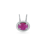 Oval Slider Rustic Ruby Charm