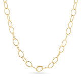 Oval Link Charm Necklace