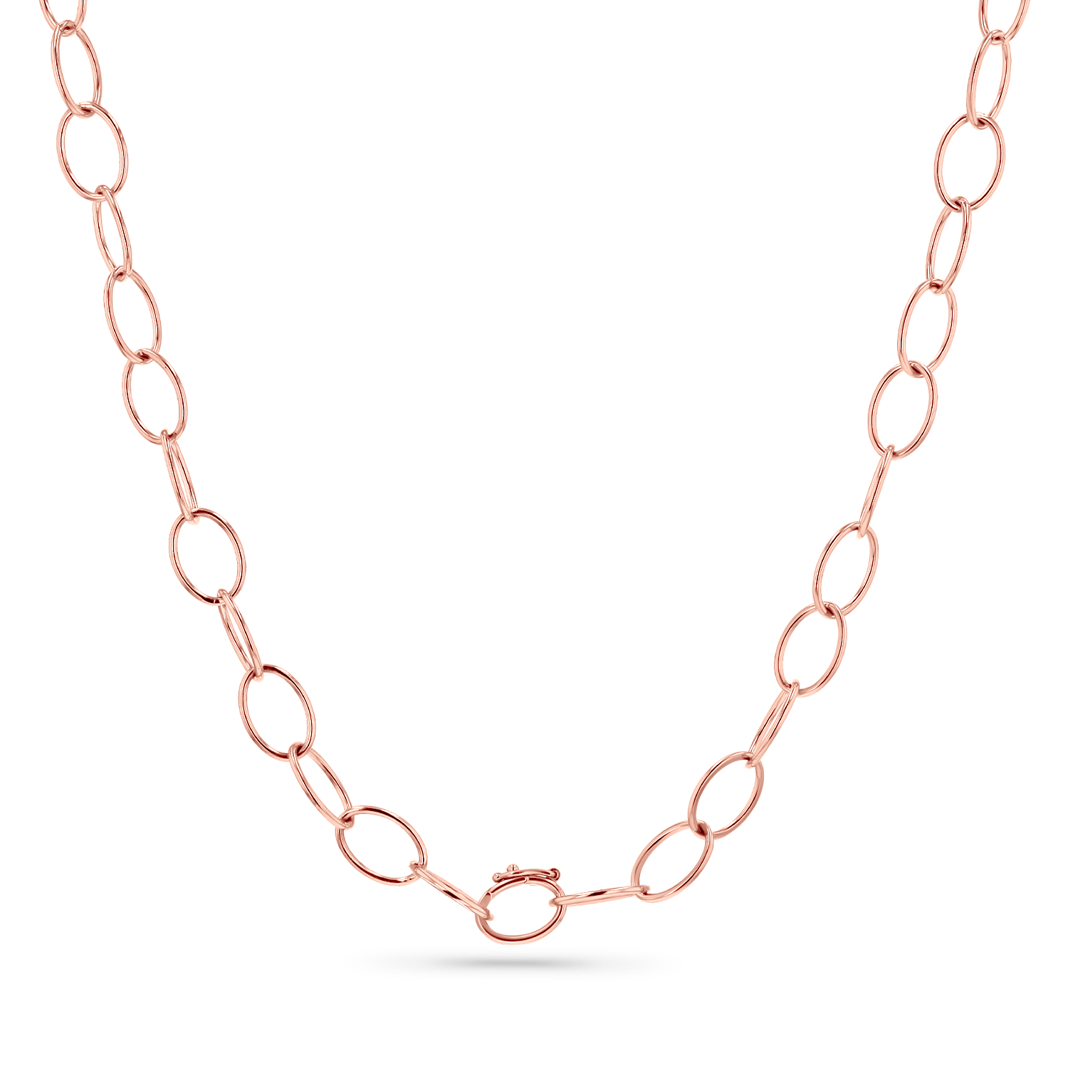 Oval Link Charm Necklace