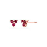 Trio Ruby Studs