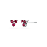 Trio Ruby Studs