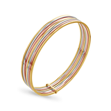 Tricolor Seven Stack Bangle