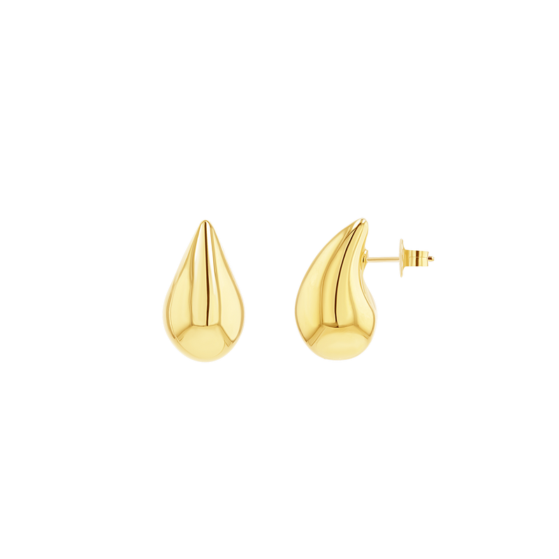 Puff Rain Drop Earrings