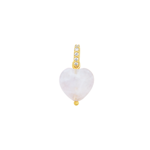 Rose Quartz Heart Charm