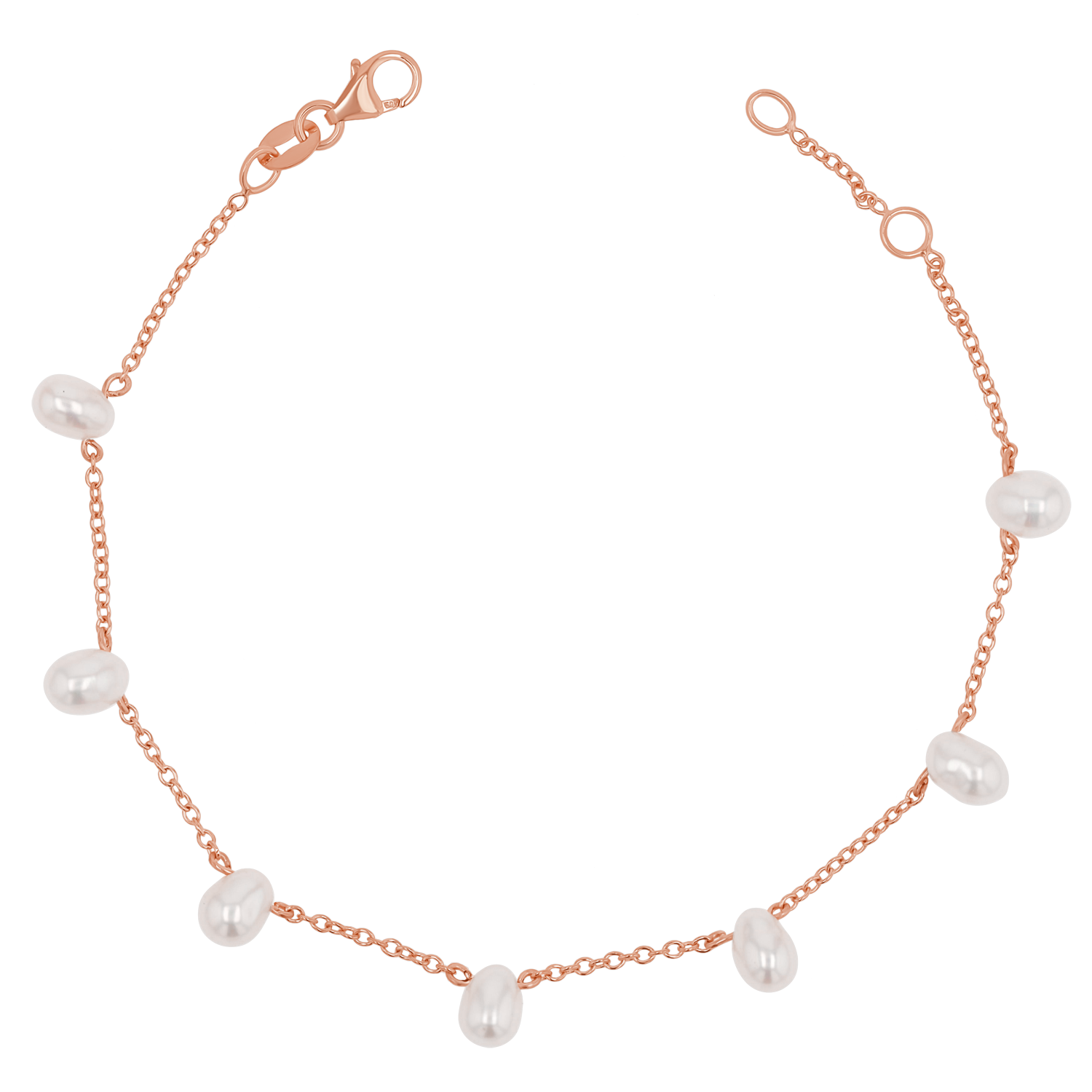 Pearl Drop Station Bracelet