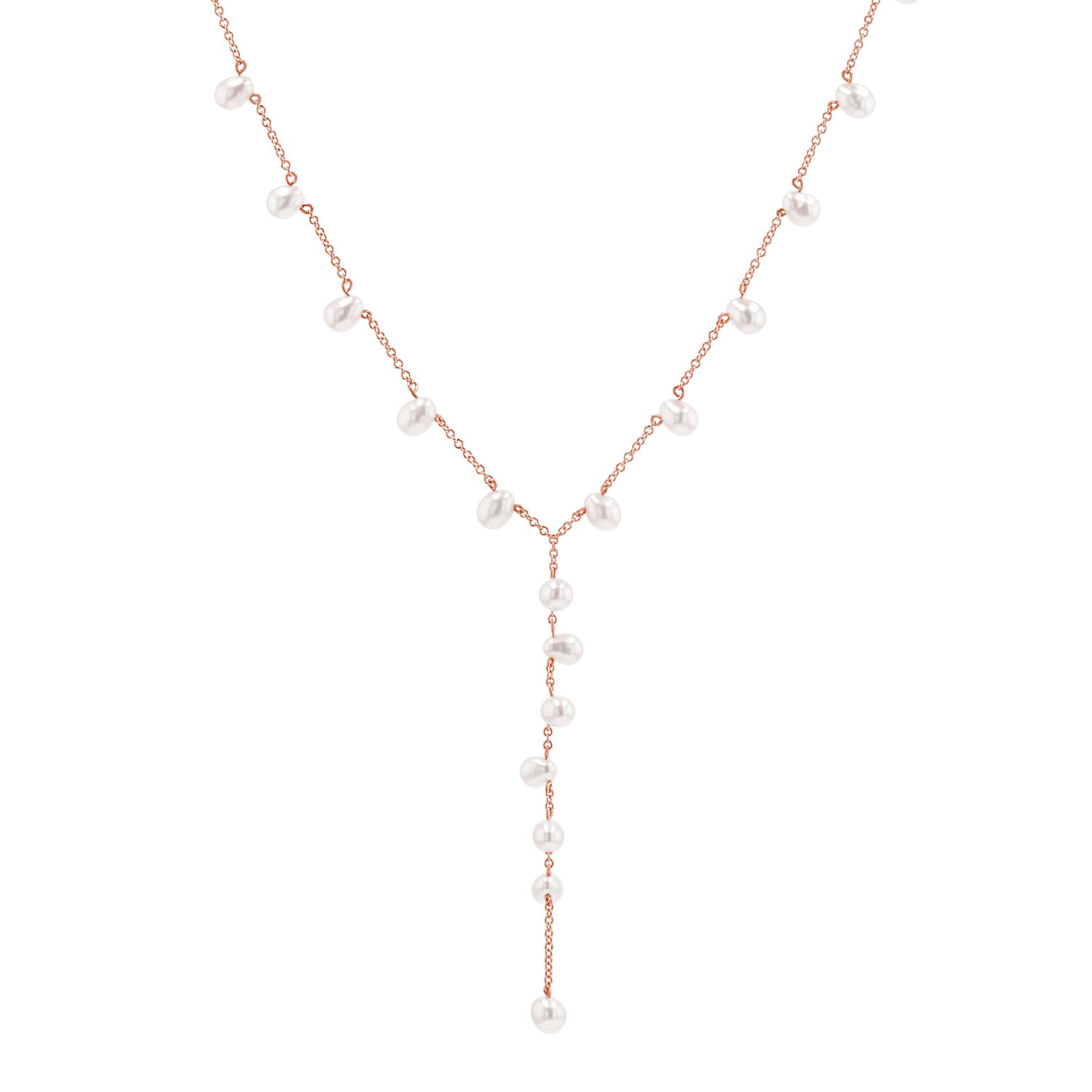 Pearl Lariat Y Chain Necklace