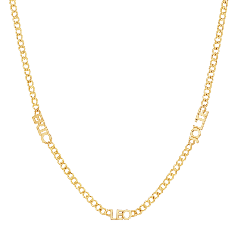 Mini Name Cuban Chain Necklace