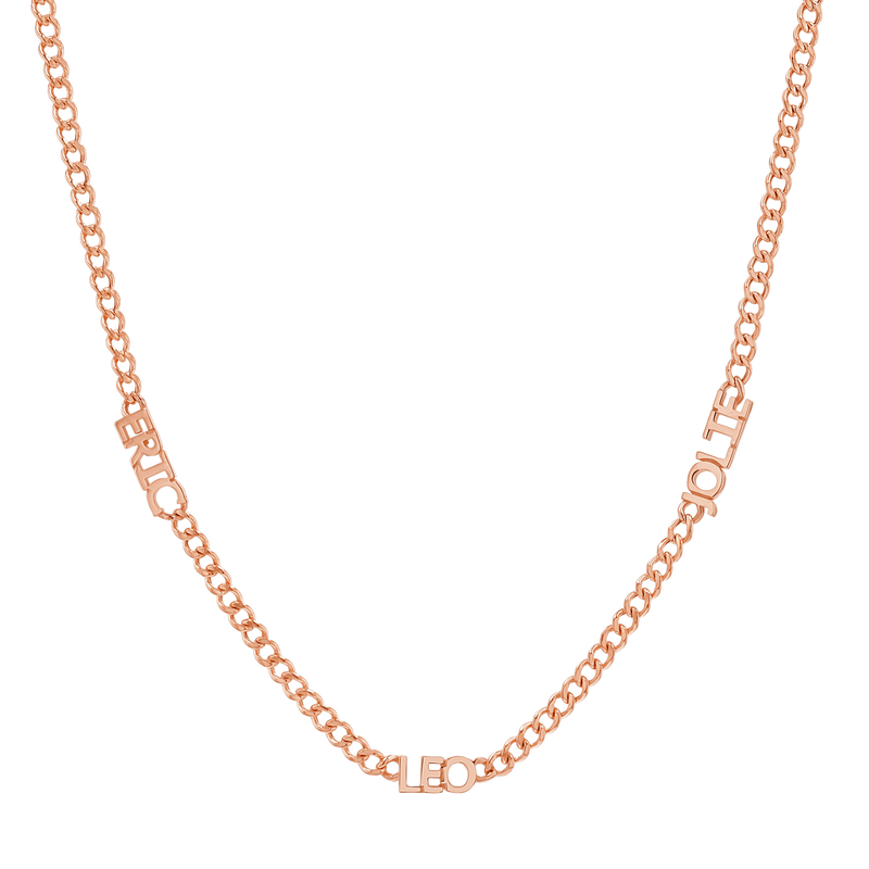 Mini Name Cuban Chain Necklace