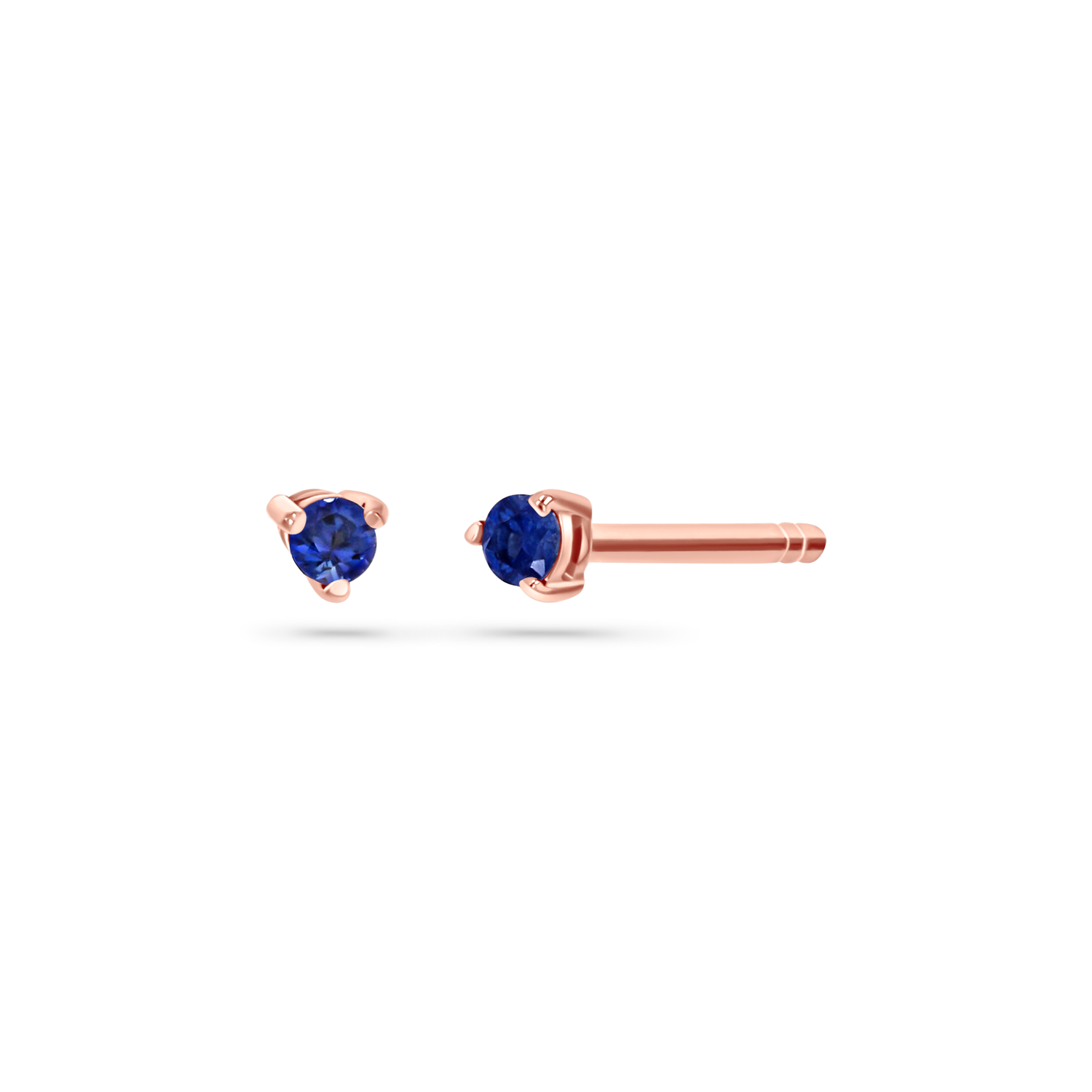 Tiny Gemstone Stud Earrings