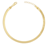 14K Gold Grand Herringbone Anklet 5mm