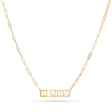 Customizable Cut-Out Name Necklace