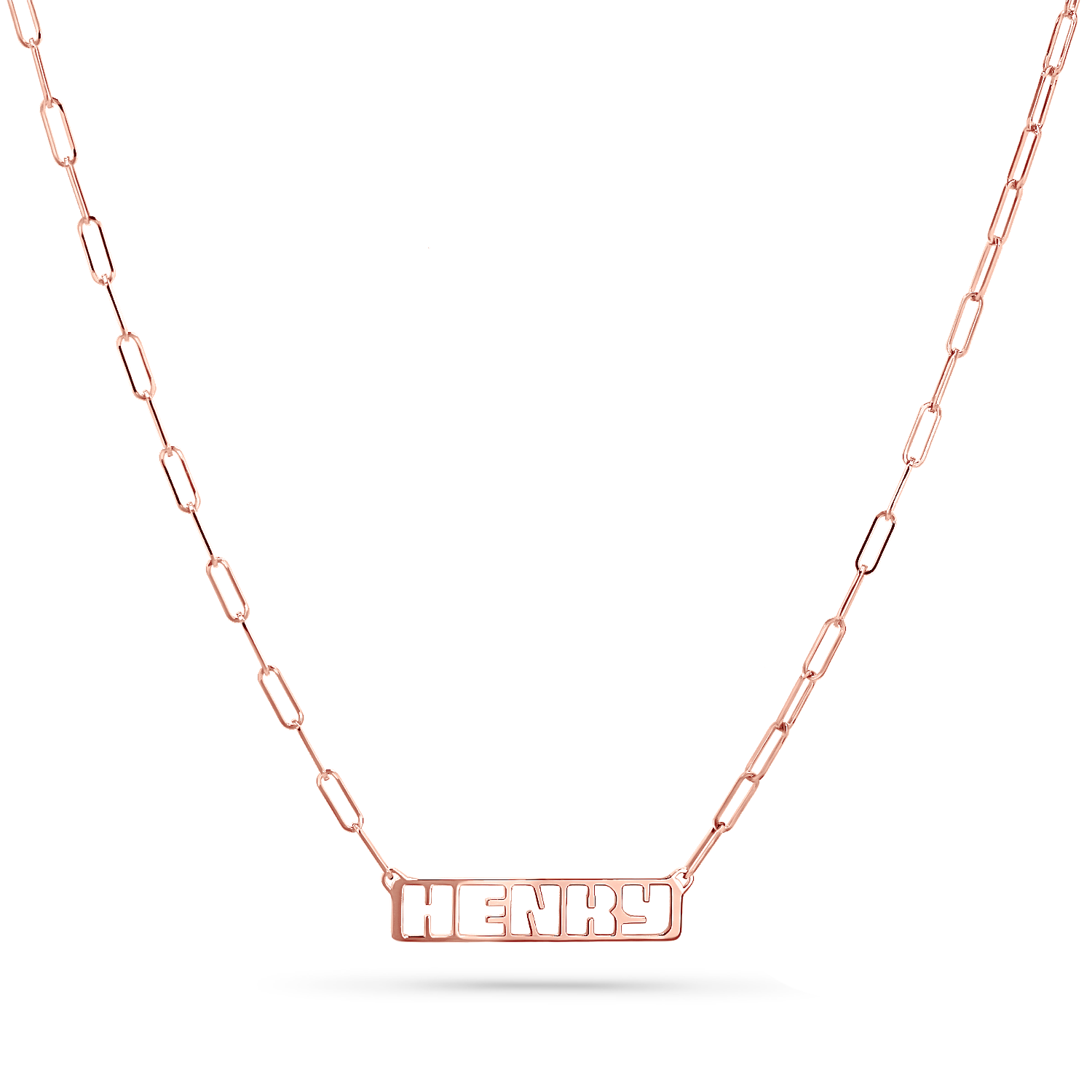 Customizable Cut-Out Name Necklace