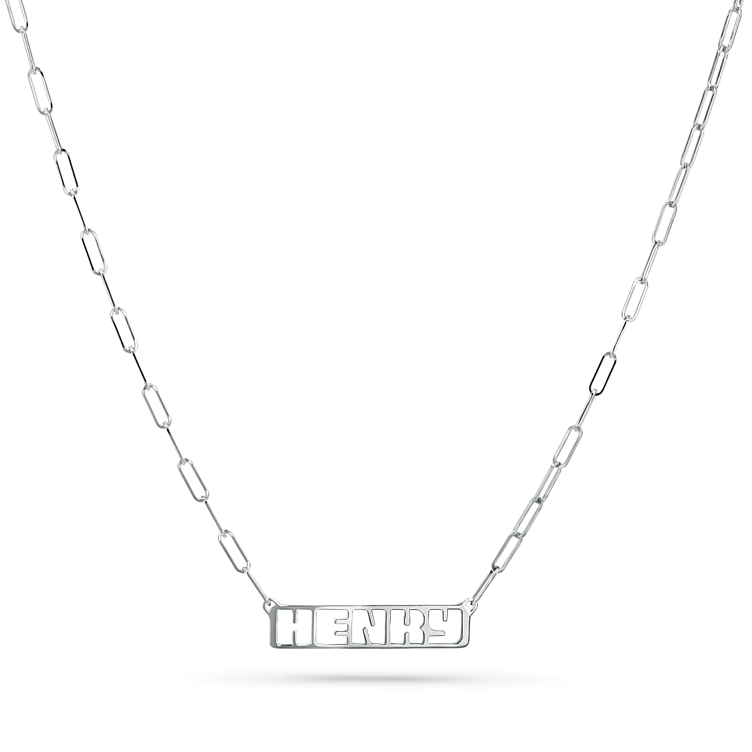 Customizable Cut-Out Name Necklace