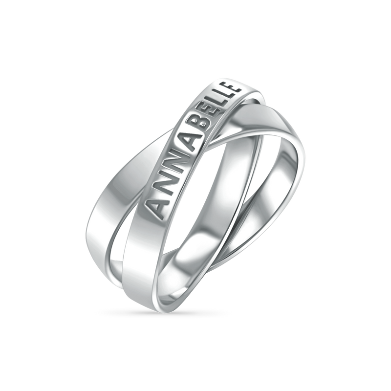 Interlocked Engravable Ring