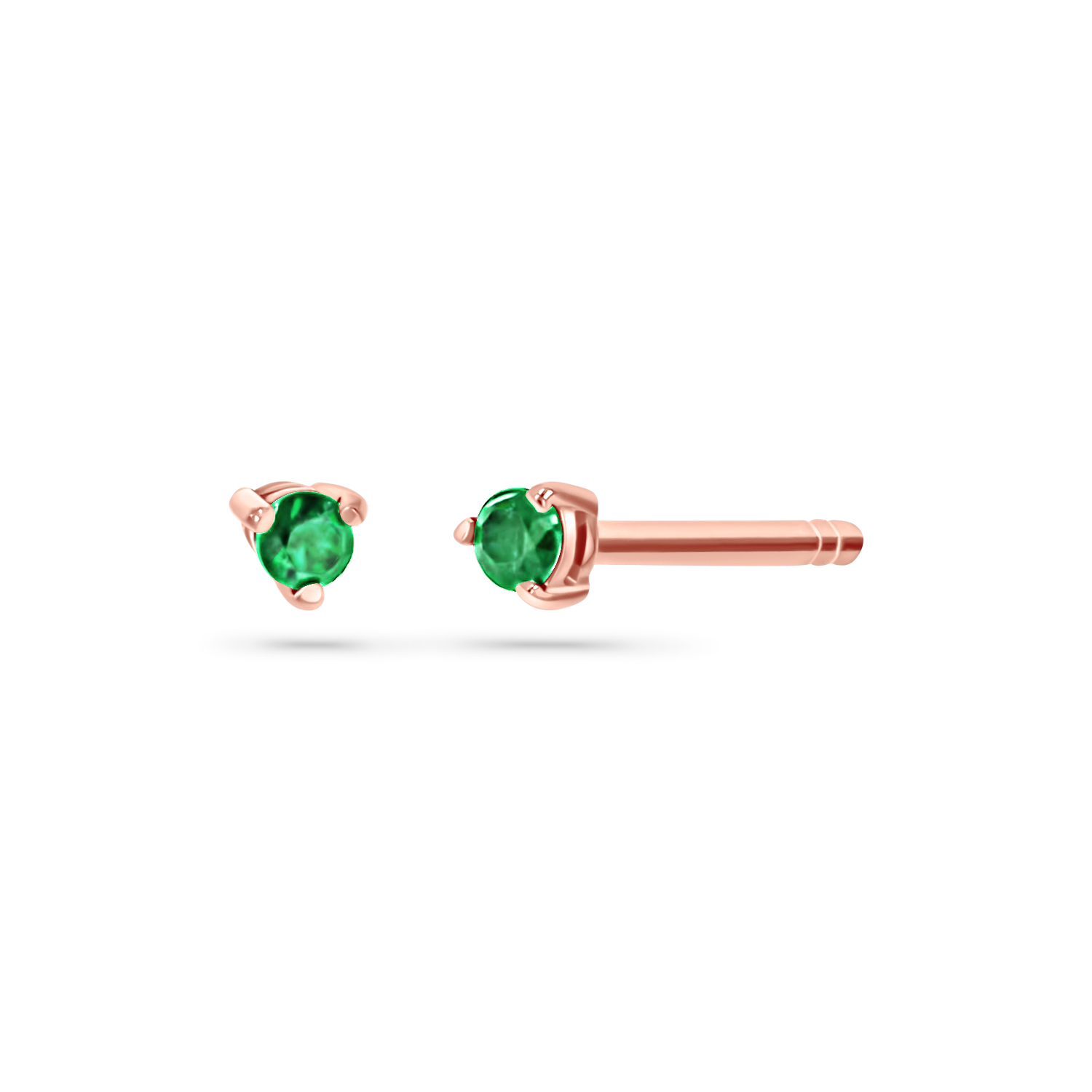 Tiny Gemstone Stud Earrings