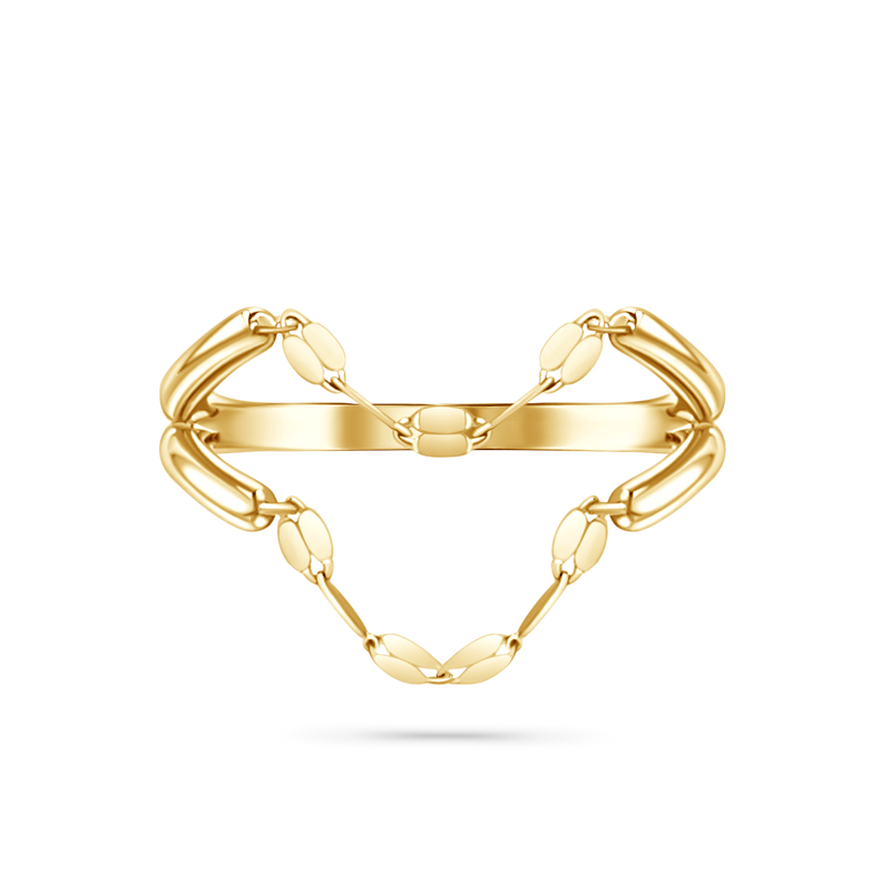 Demure Duo Chain Ring