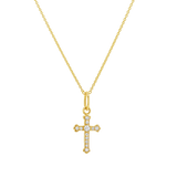 Orthodox Diamond Cross Charm