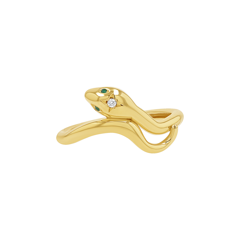 Diamond Serpentine Wrap Ring