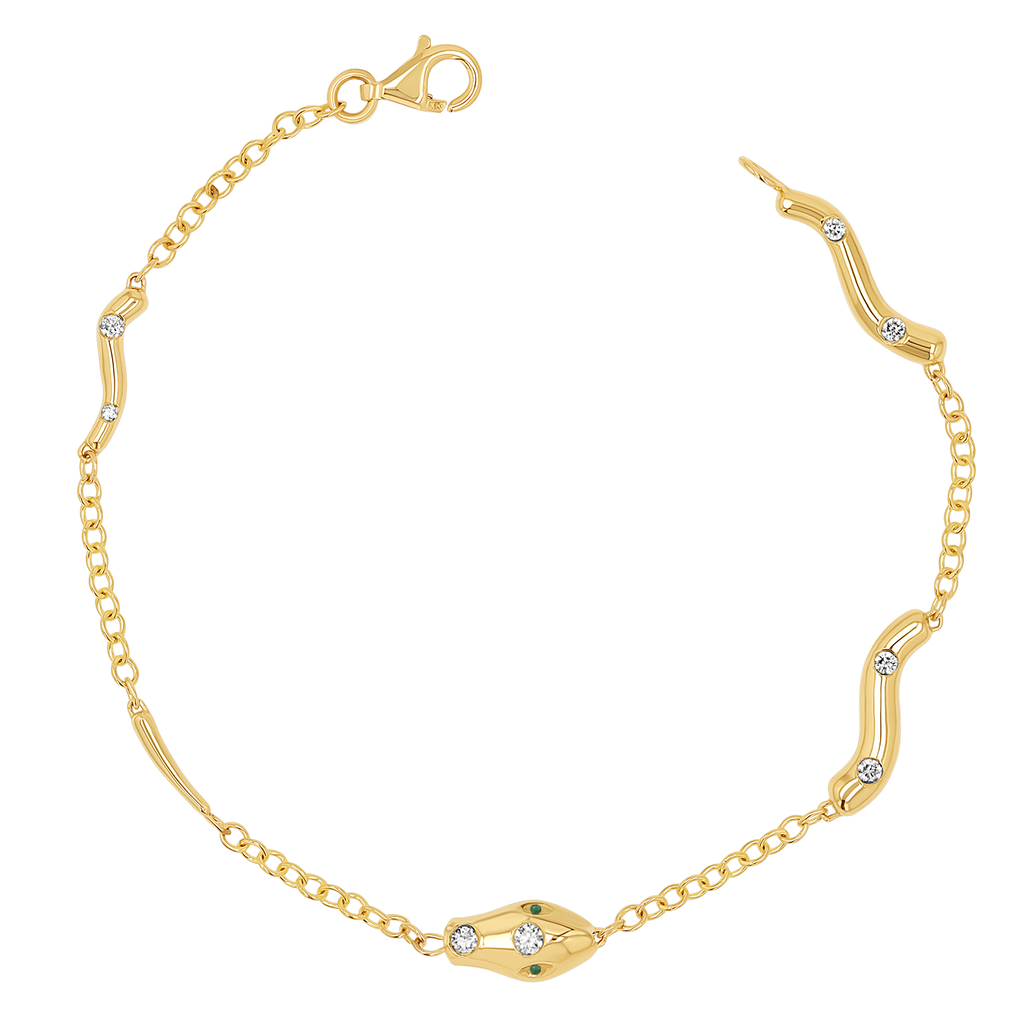 Diamond Serpentine Strand Bracelet