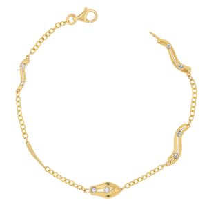 Diamond Serpentine Strand Bracelet