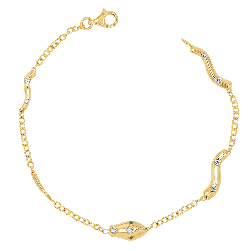 Diamond Serpentine Strand Bracelet