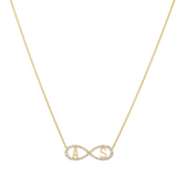 Diamond Infinity Letter Necklace