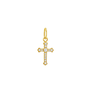 Orthodox Diamond Cross Charm