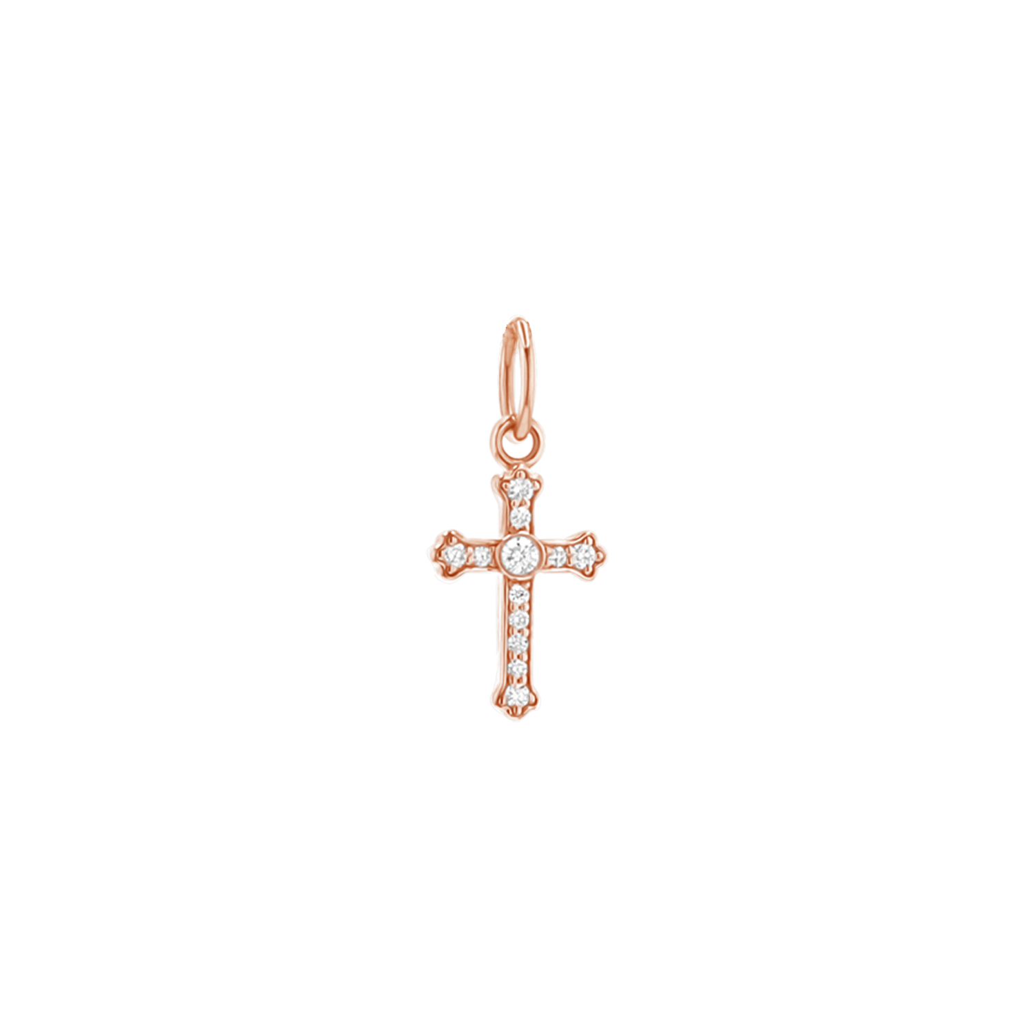 Orthodox Diamond Cross Charm