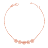 Round Bubble Name Bracelet