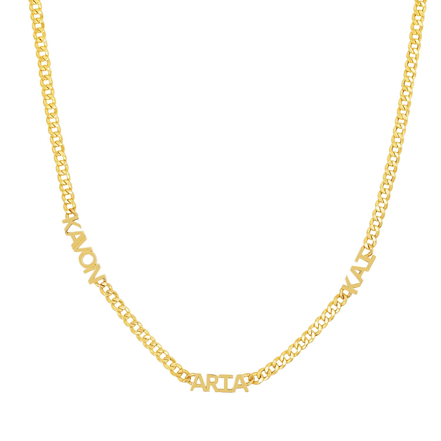 Mini Name Cuban Chain Necklace