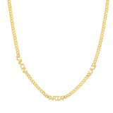 Mini Name Cuban Chain Necklace