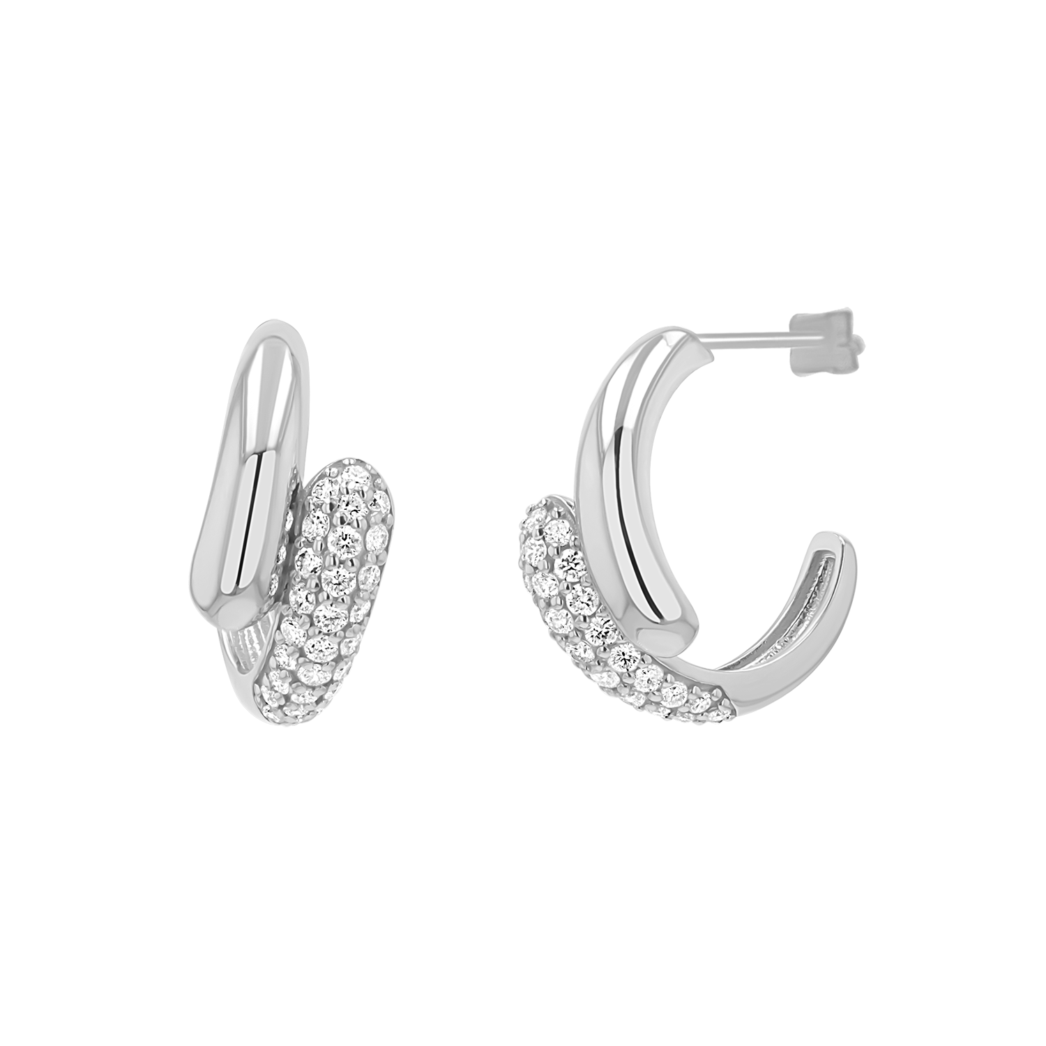 Diamond Rendezvous Hoop Earrings