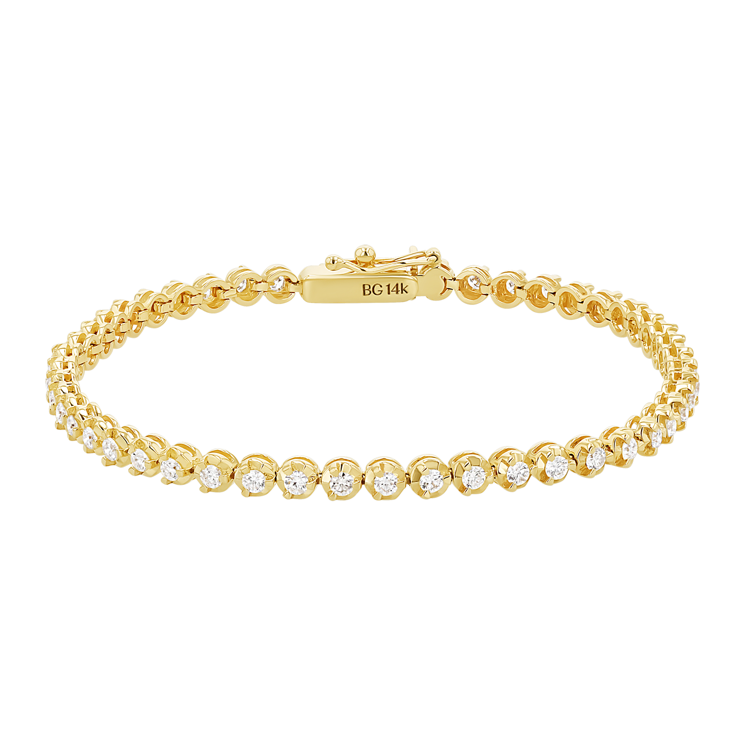 14K Gold Allure Diamond Tennis Bracelet – Baby Gold