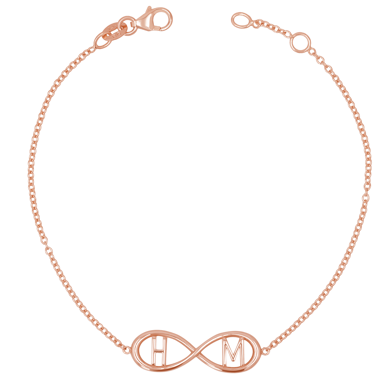 Infinity Letter Bracelet