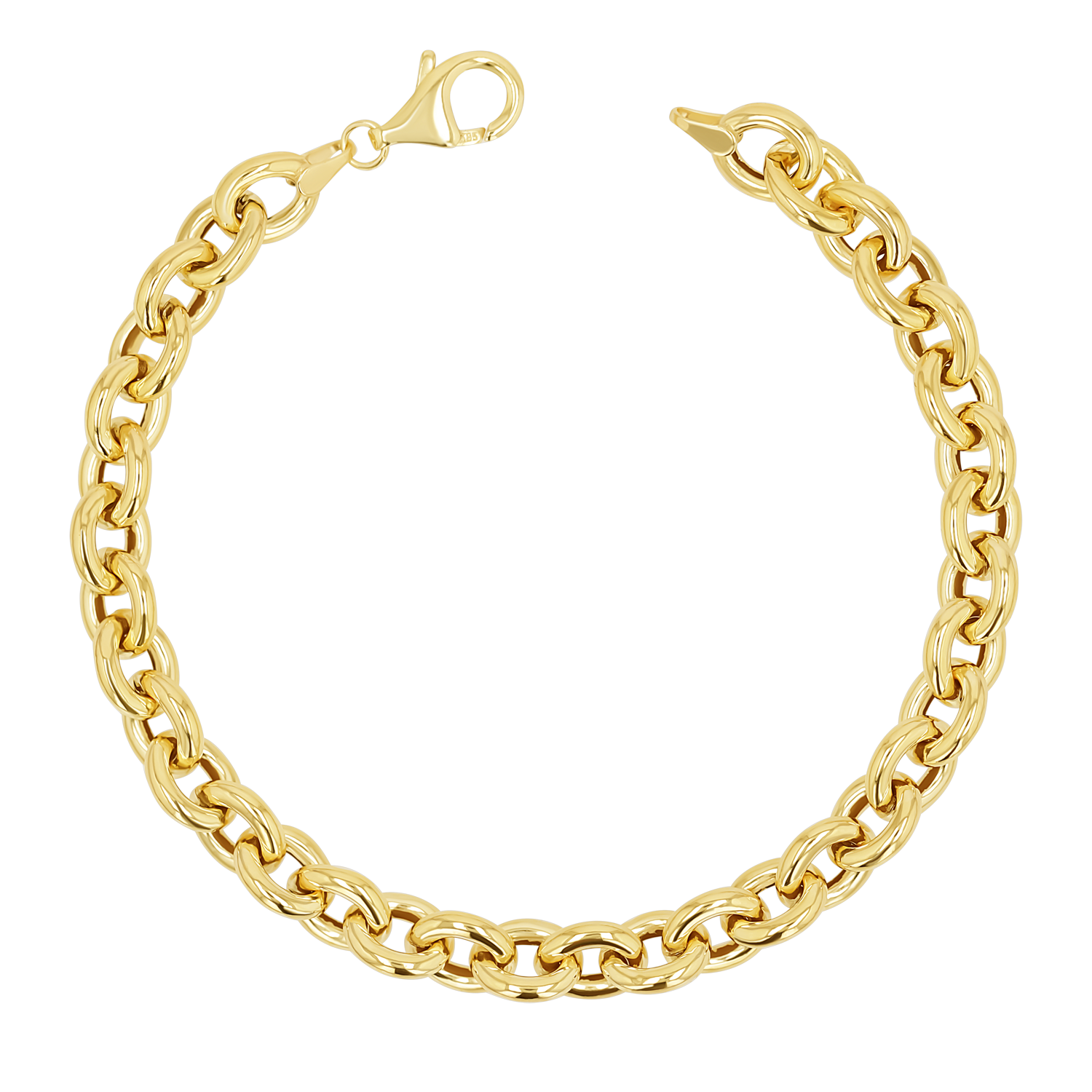14K Gold Loop Link Bracelet – Baby Gold
