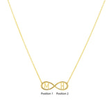 Infinity Letter Necklace